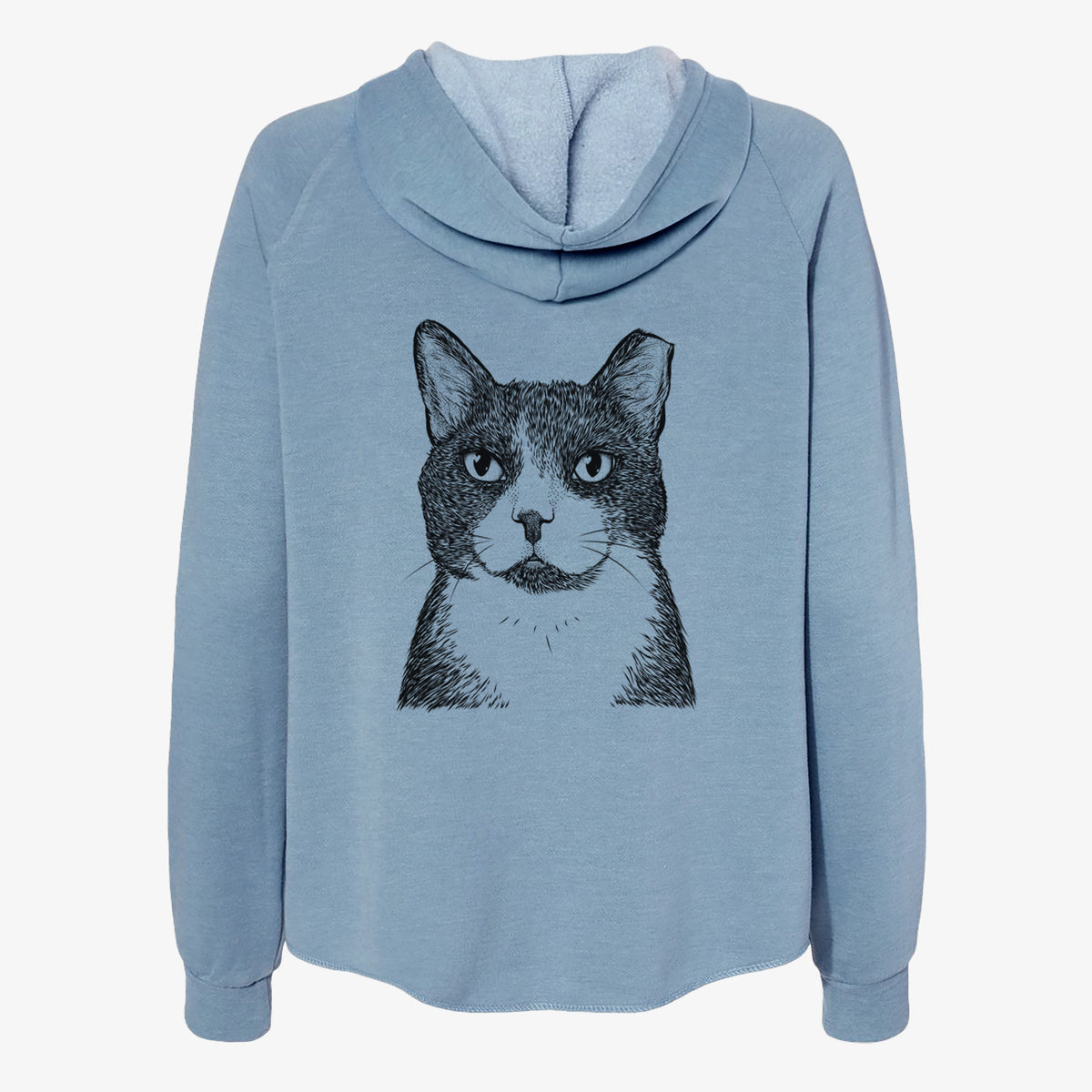 Pinky the Tuxedo Cat - Women's Cali Wave Zip-Up Sweatshirt