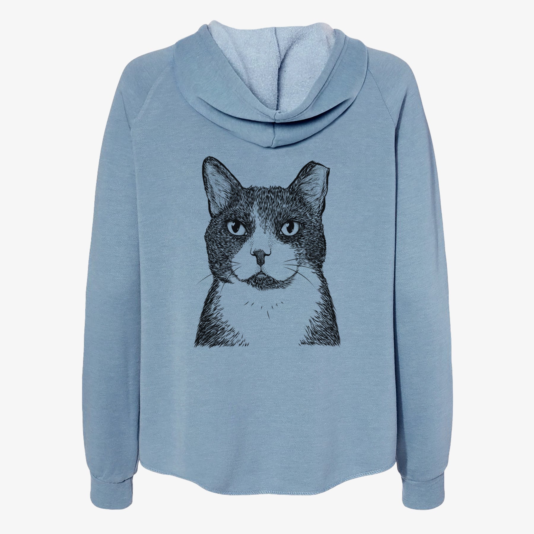 Pinky the Tuxedo Cat - Women's Cali Wave Zip-Up Sweatshirt