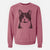 Bare Pinky the Tuxedo Cat - Unisex Pigment Dyed Crew Sweatshirt