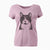 Bare Pinky the Tuxedo Cat - Women's V-neck Shirt