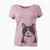 Bare Pinky the Tuxedo Cat - Women's V-neck Shirt