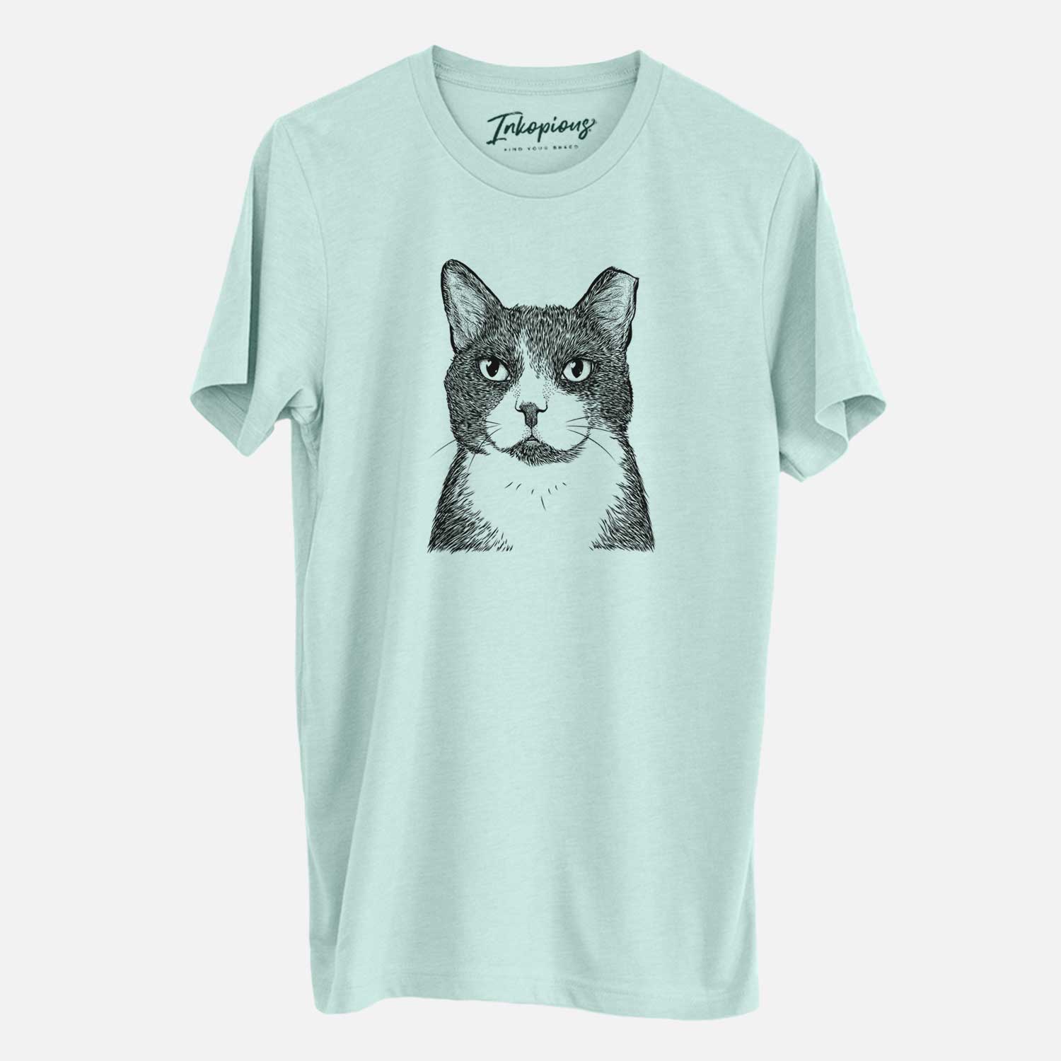 Bare Pinky the Tuxedo Cat - Unisex Crewneck