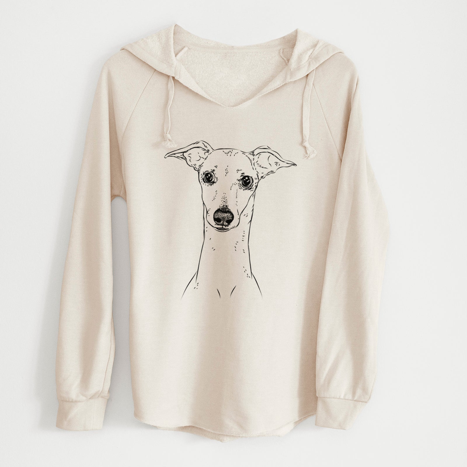 Bare Pip the Italian Greyhound - Cali Wave Hooded Sweatshirt