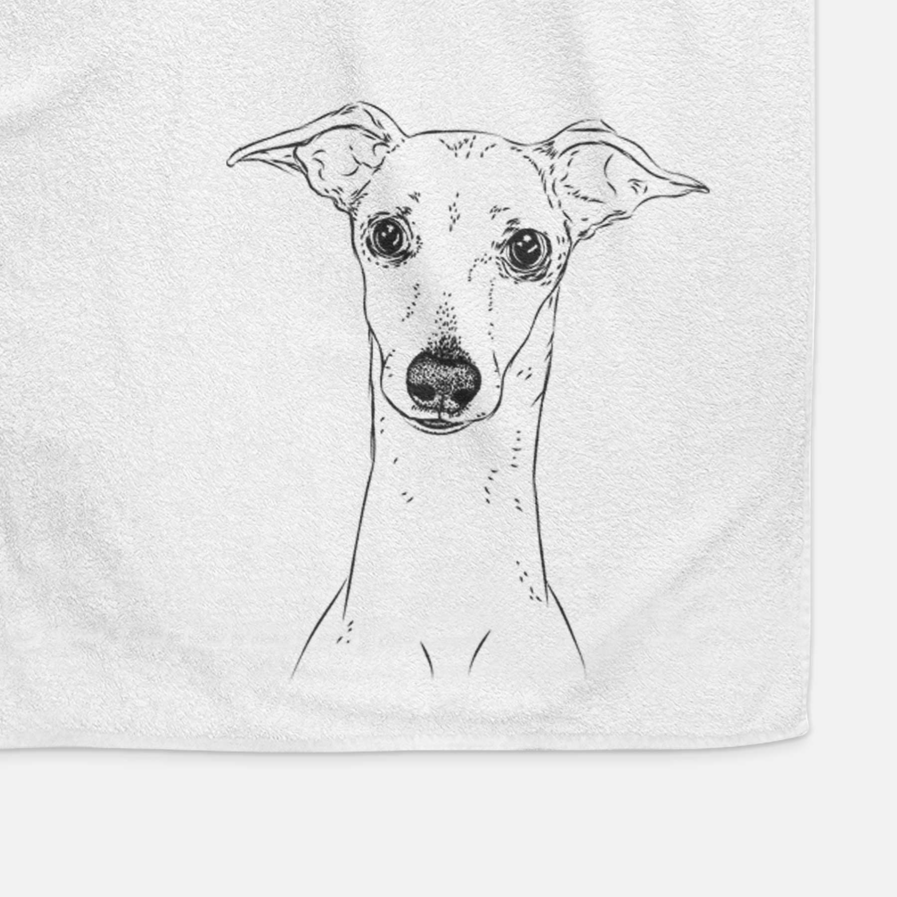 Pip the Italian Greyhound Decorative Hand Towel