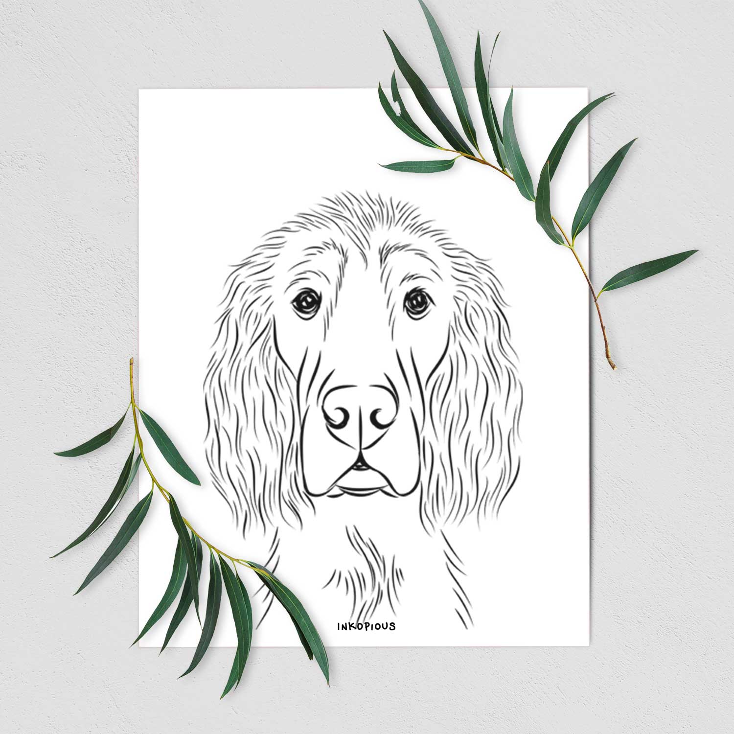 Piper the Irish Setter Art Print