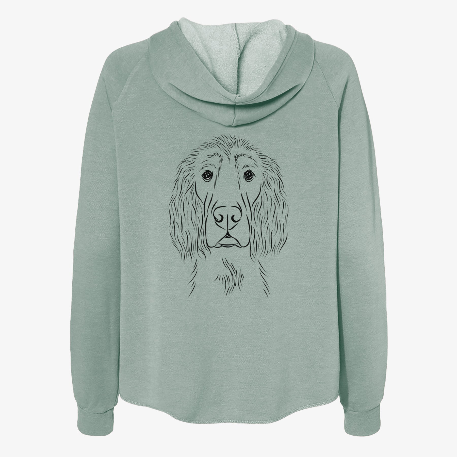 Piper the Irish Setter - Women's Cali Wave Zip-Up Sweatshirt