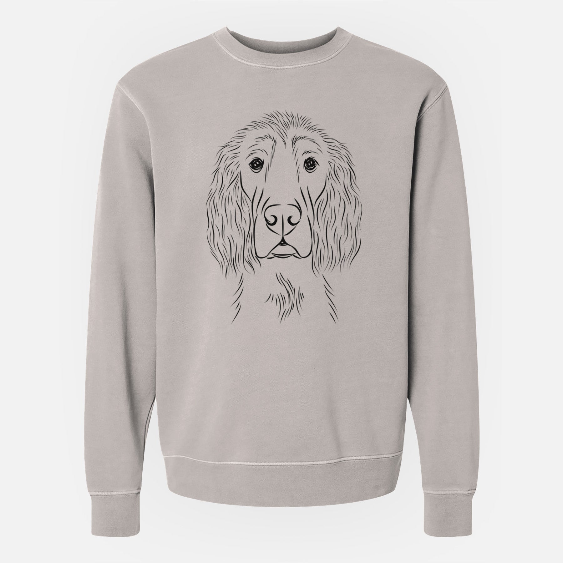 Bare Piper the Irish Setter - Unisex Pigment Dyed Crew Sweatshirt