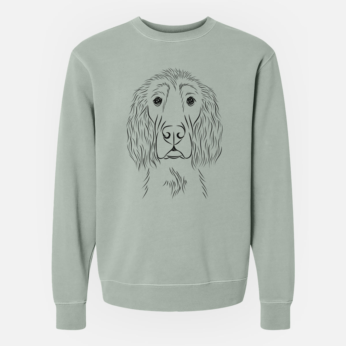 Bare Piper the Irish Setter - Unisex Pigment Dyed Crew Sweatshirt