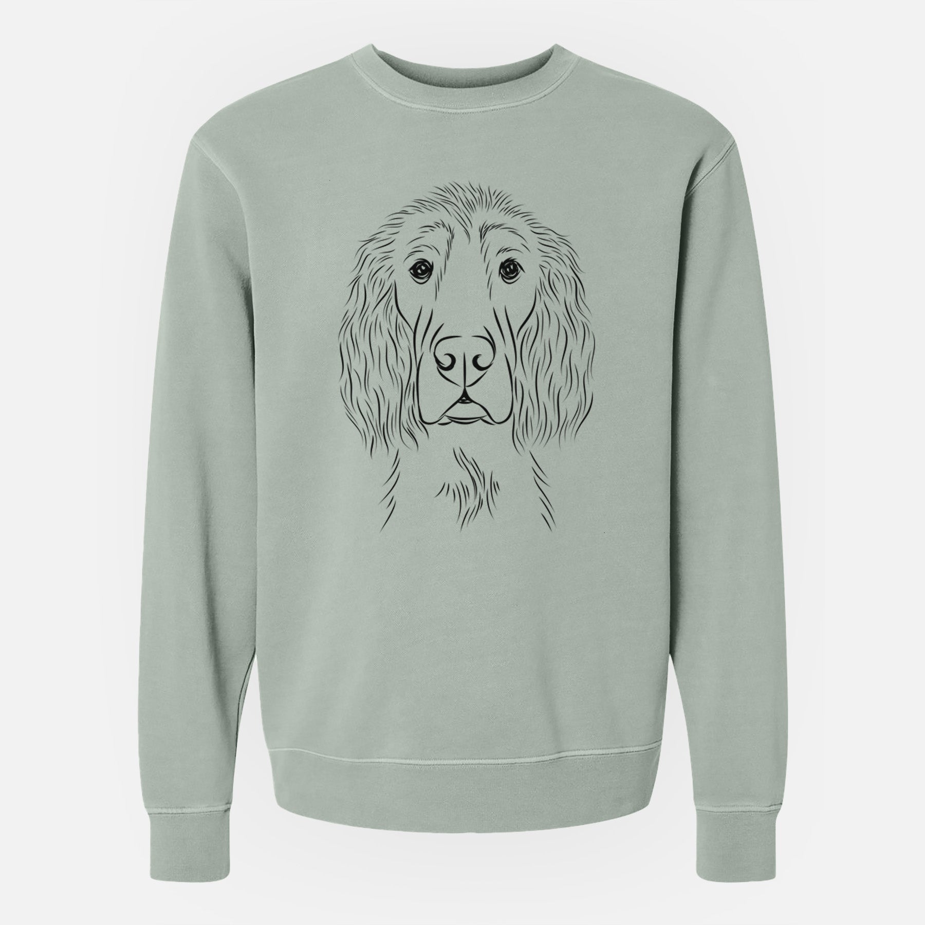 Bare Piper the Irish Setter - Unisex Pigment Dyed Crew Sweatshirt