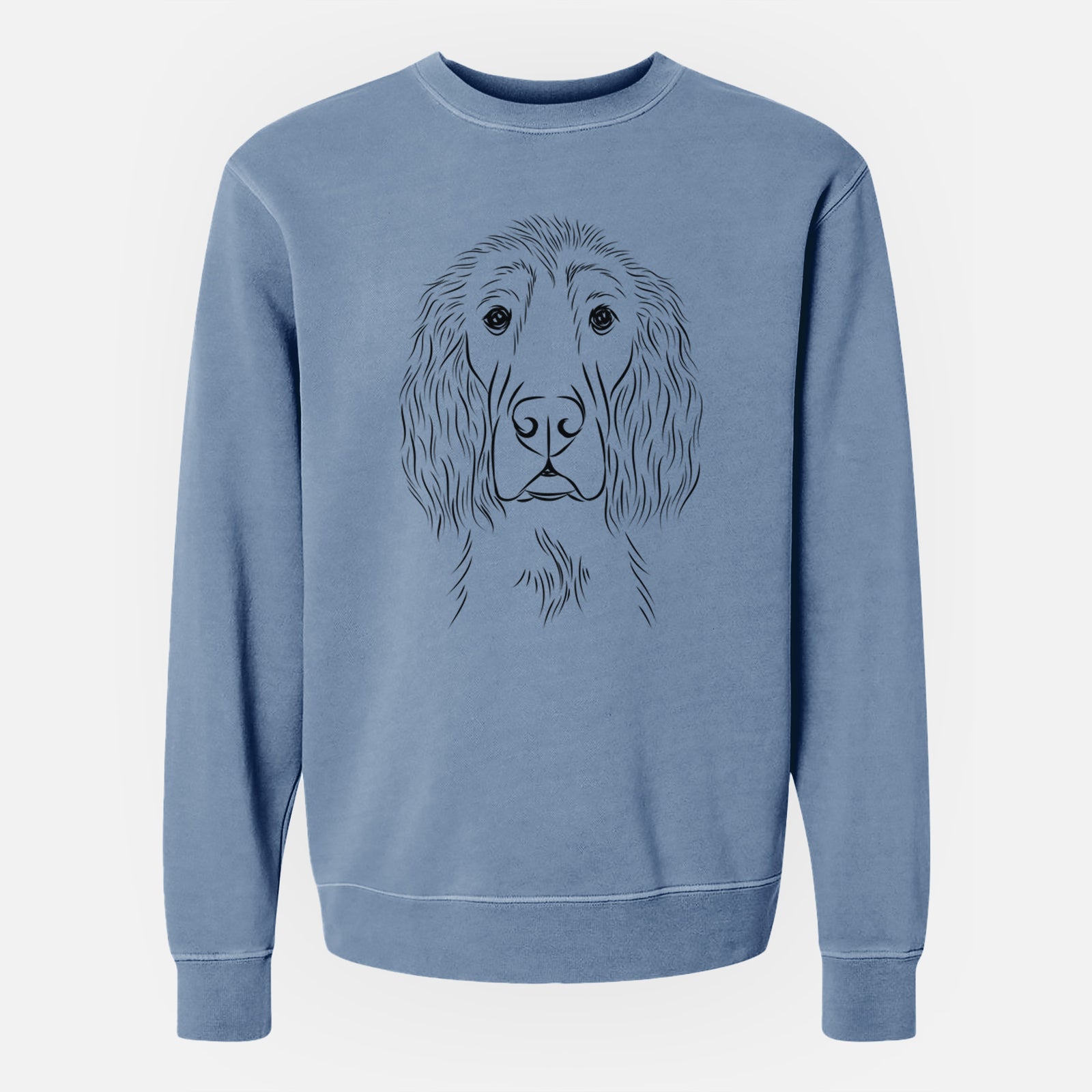 Bare Piper the Irish Setter - Unisex Pigment Dyed Crew Sweatshirt