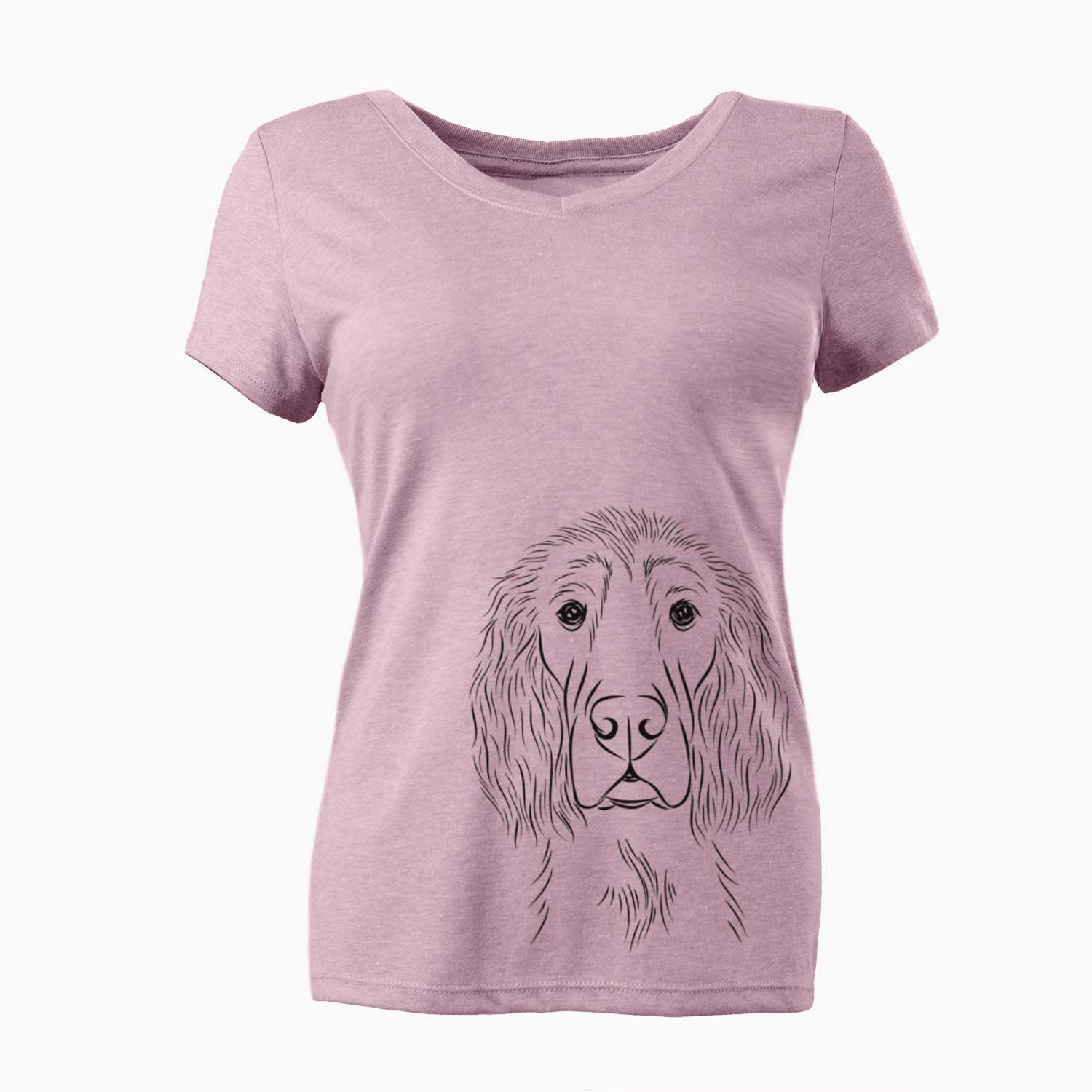 Bare Piper the Irish Setter - Women's V-neck Shirt