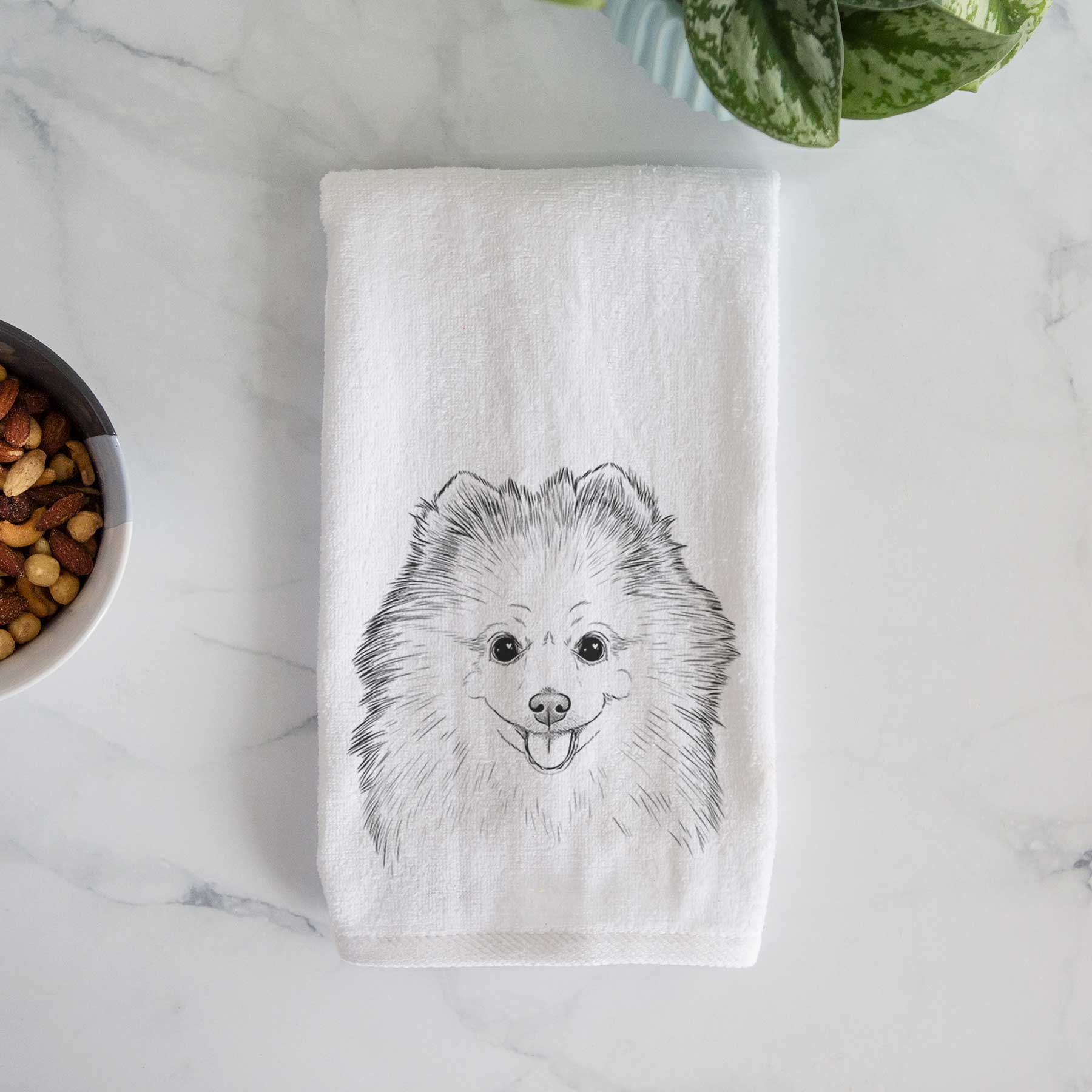 Piper Jo the Pomeranian Decorative Hand Towel