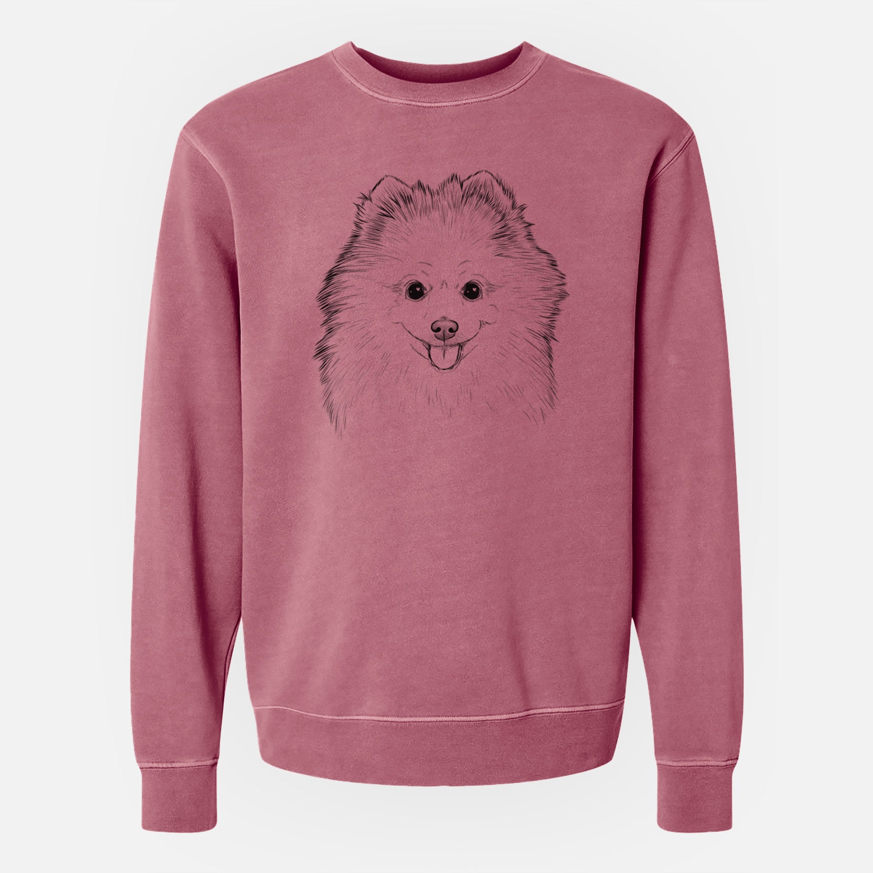 Bare Piper Jo the Pomeranian - Unisex Pigment Dyed Crew Sweatshirt