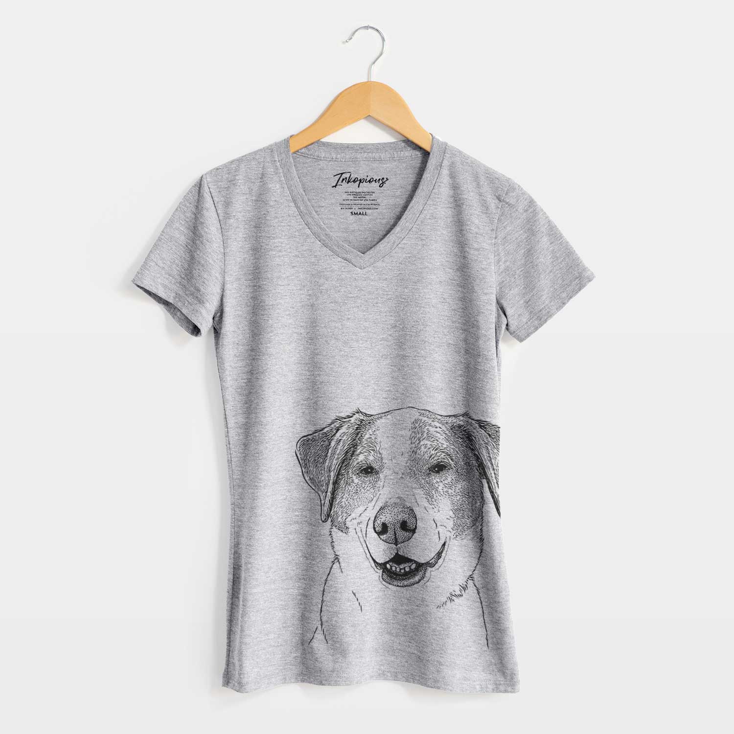 Bare Piper Pilot the Hound Mix - Women's V-neck Shirt