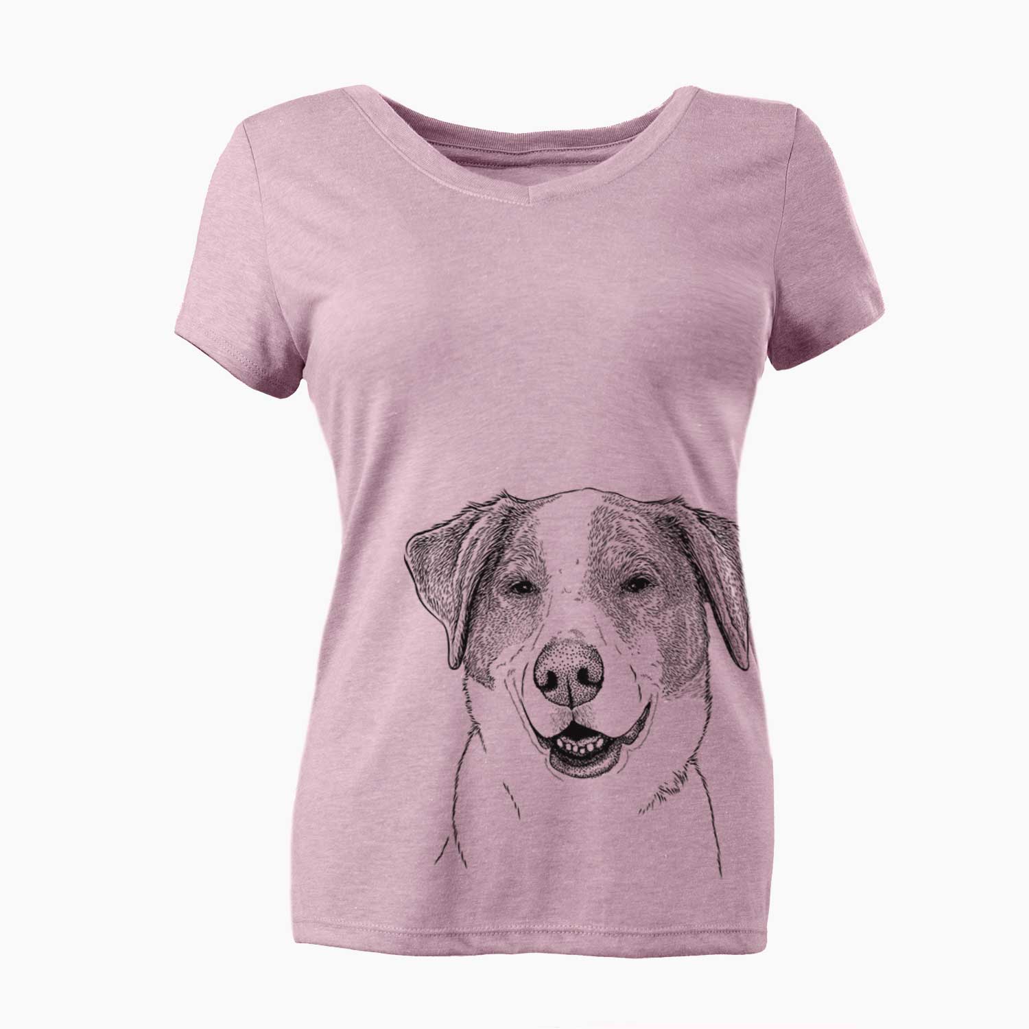 Bare Piper Pilot the Hound Mix - Women's V-neck Shirt