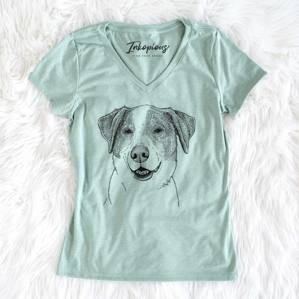 Bare Piper Pilot the Hound Mix - Women&#39;s V-neck Shirt