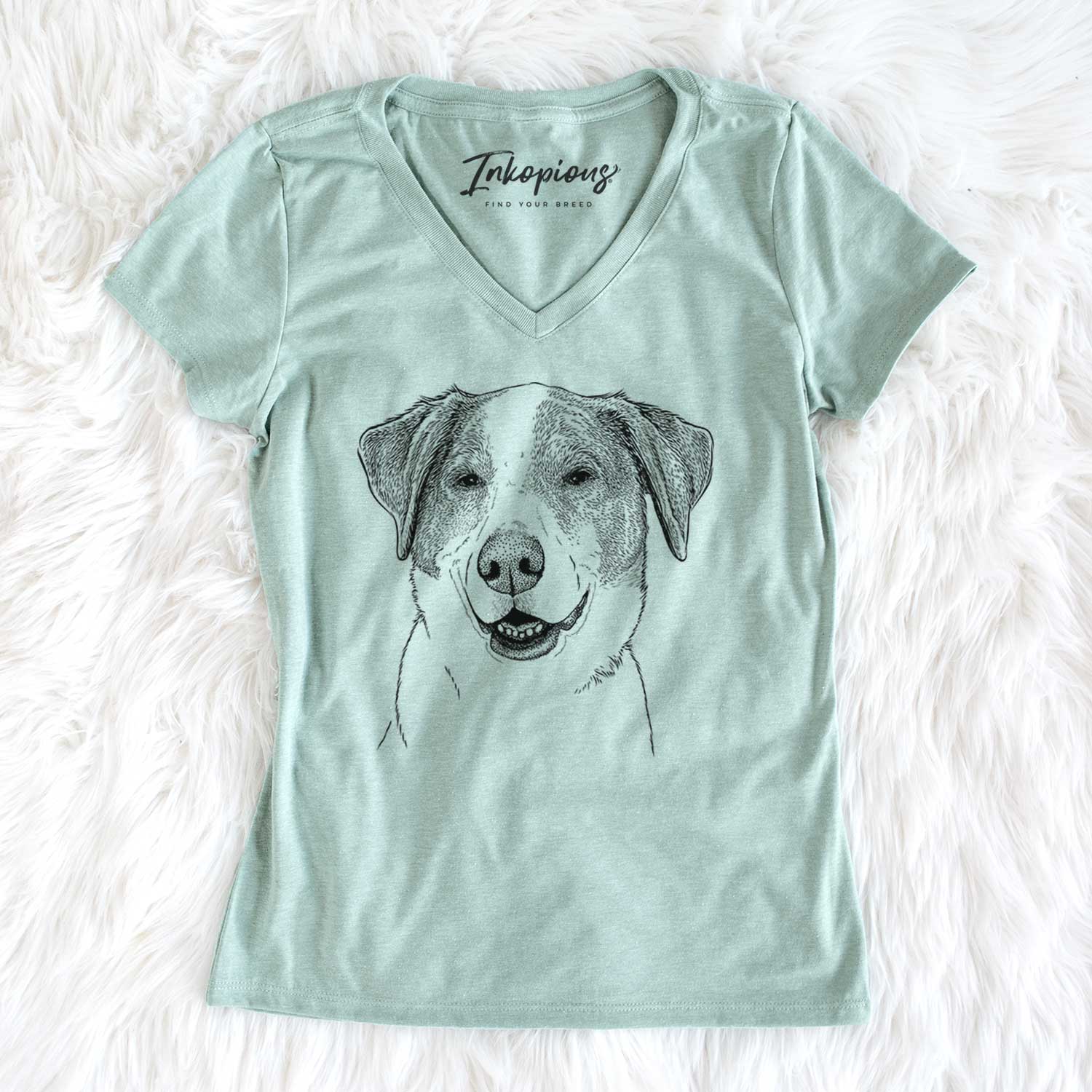 Bare Piper Pilot the Hound Mix - Women's V-neck Shirt