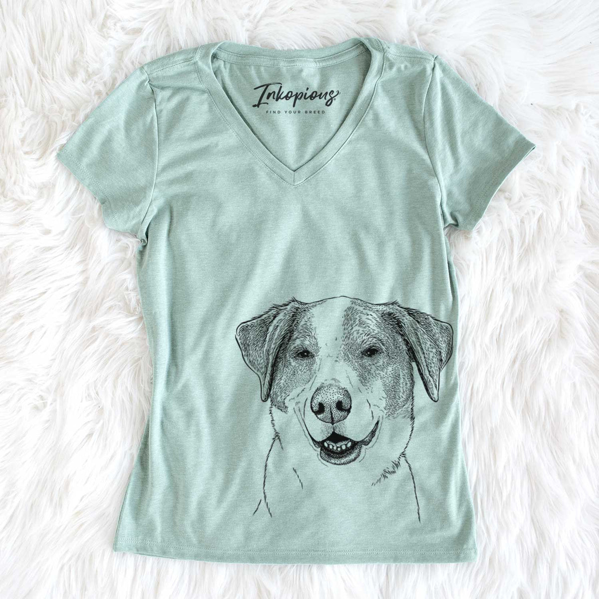 Bare Piper Pilot the Hound Mix - Women's V-neck Shirt