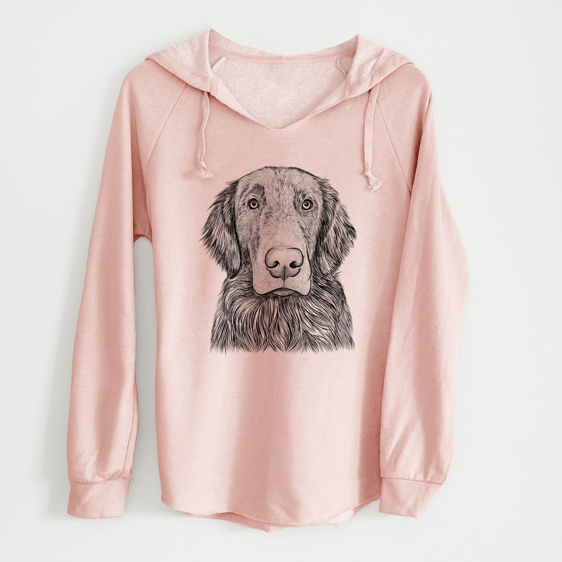 Bare Pippin the Flat Coated Retriever - Cali Wave Hooded Sweatshirt