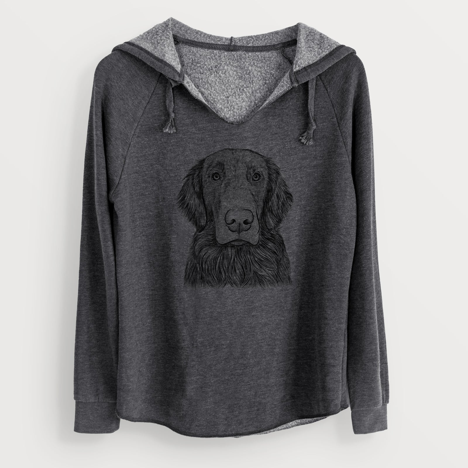 Bare Pippin the Flat Coated Retriever - Cali Wave Hooded Sweatshirt