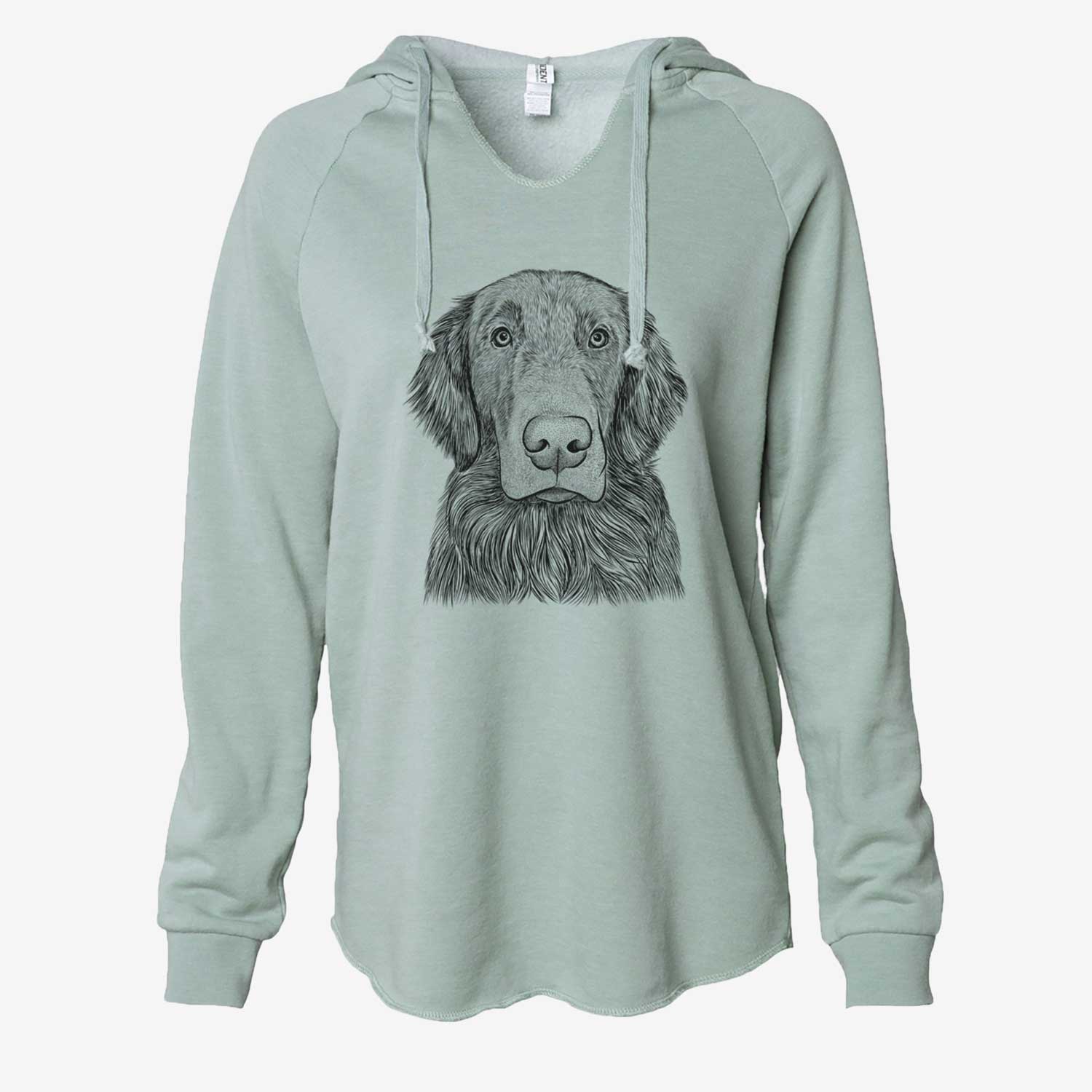 Pippin the Flat Coated Retriever - Cali Wave Hooded Sweatshirt