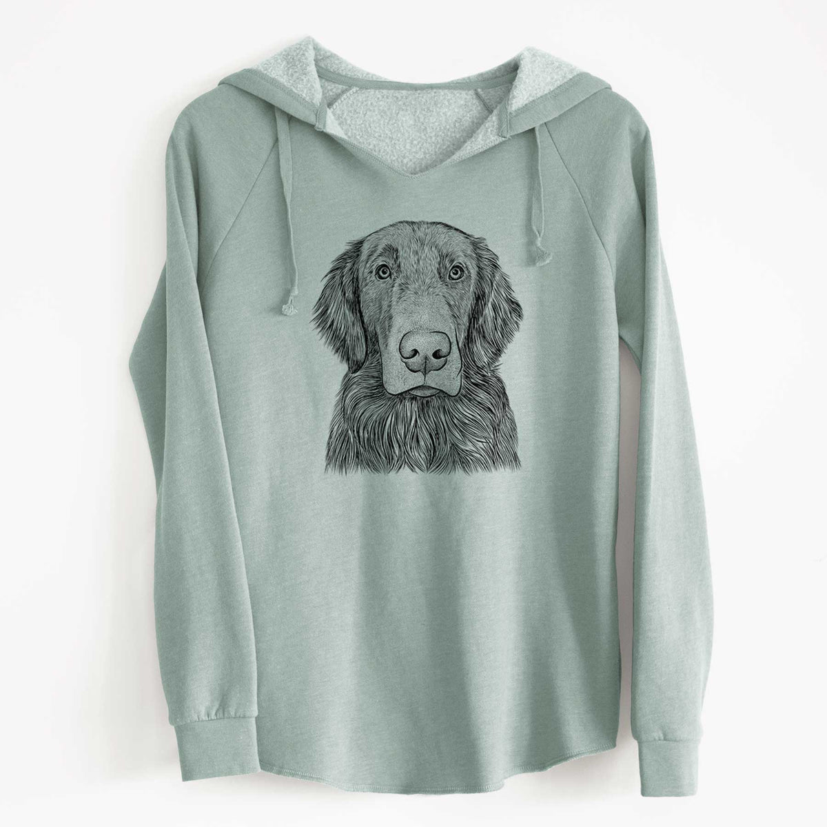Bare Pippin the Flat Coated Retriever - Cali Wave Hooded Sweatshirt