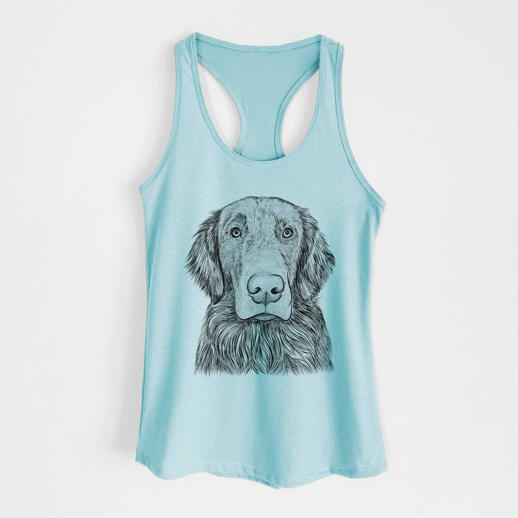 Pippin the Flat Coated Retriever - Women's Racerback Tanktop