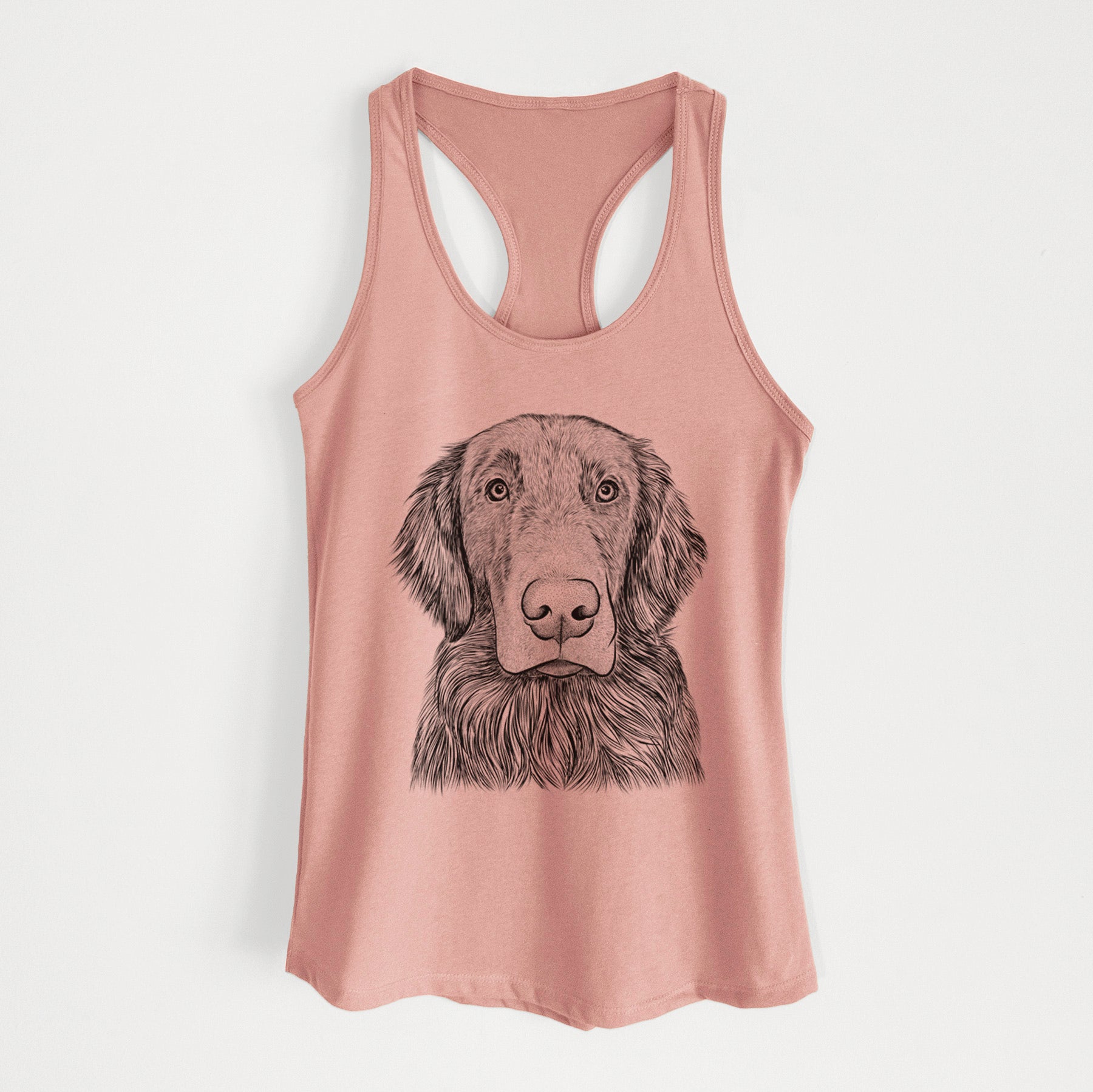 Pippin the Flat Coated Retriever - Women's Racerback Tanktop