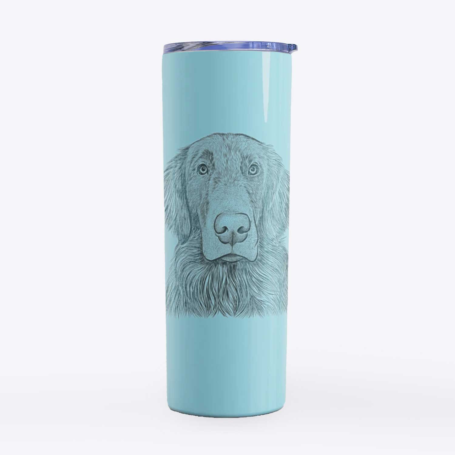 Pippin the Flat Coated Retriever - 20oz Skinny Tumbler