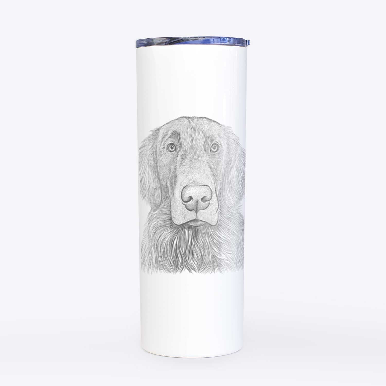 Pippin the Flat Coated Retriever - 20oz Skinny Tumbler