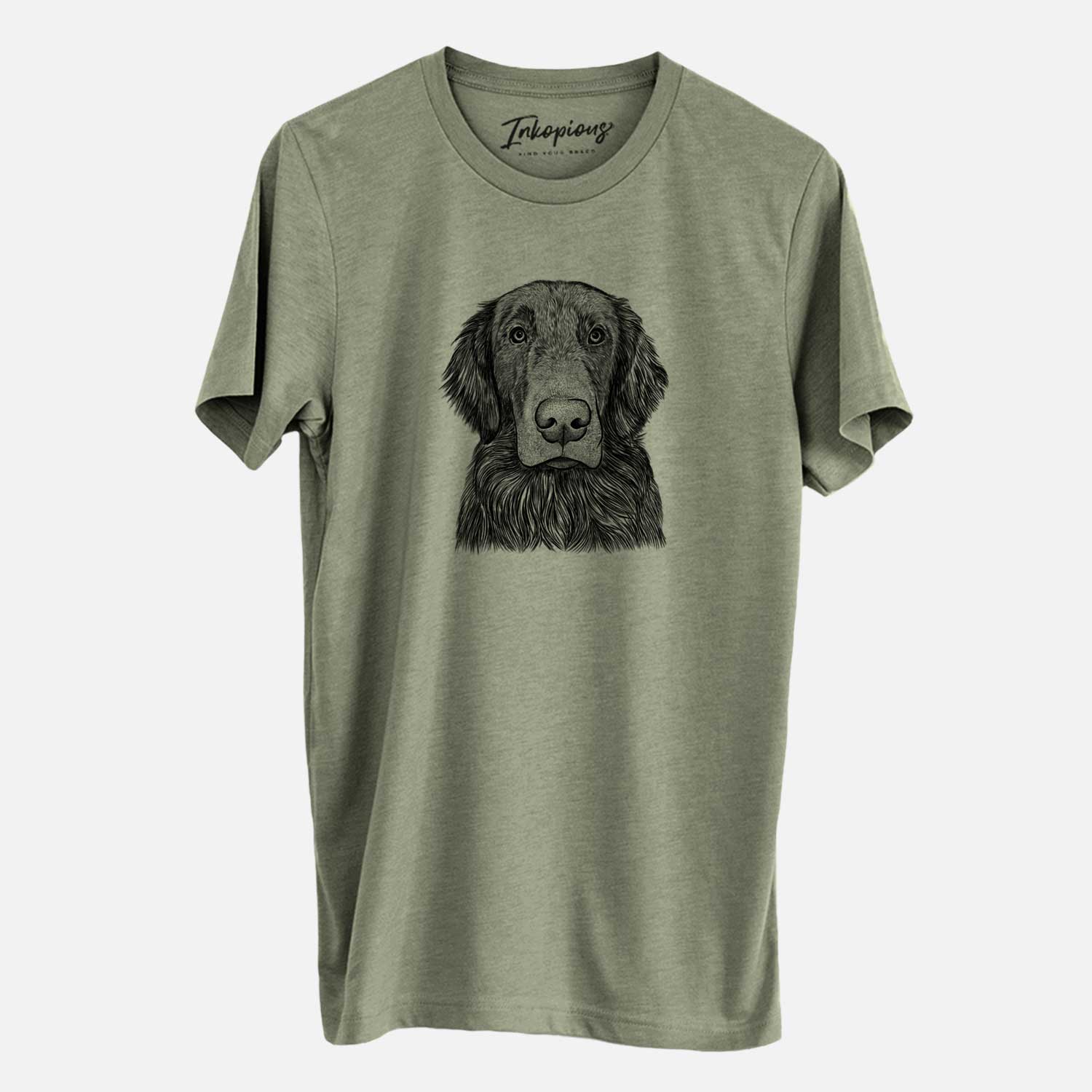 Bare Pippin the Flat Coated Retriever - Unisex Crewneck