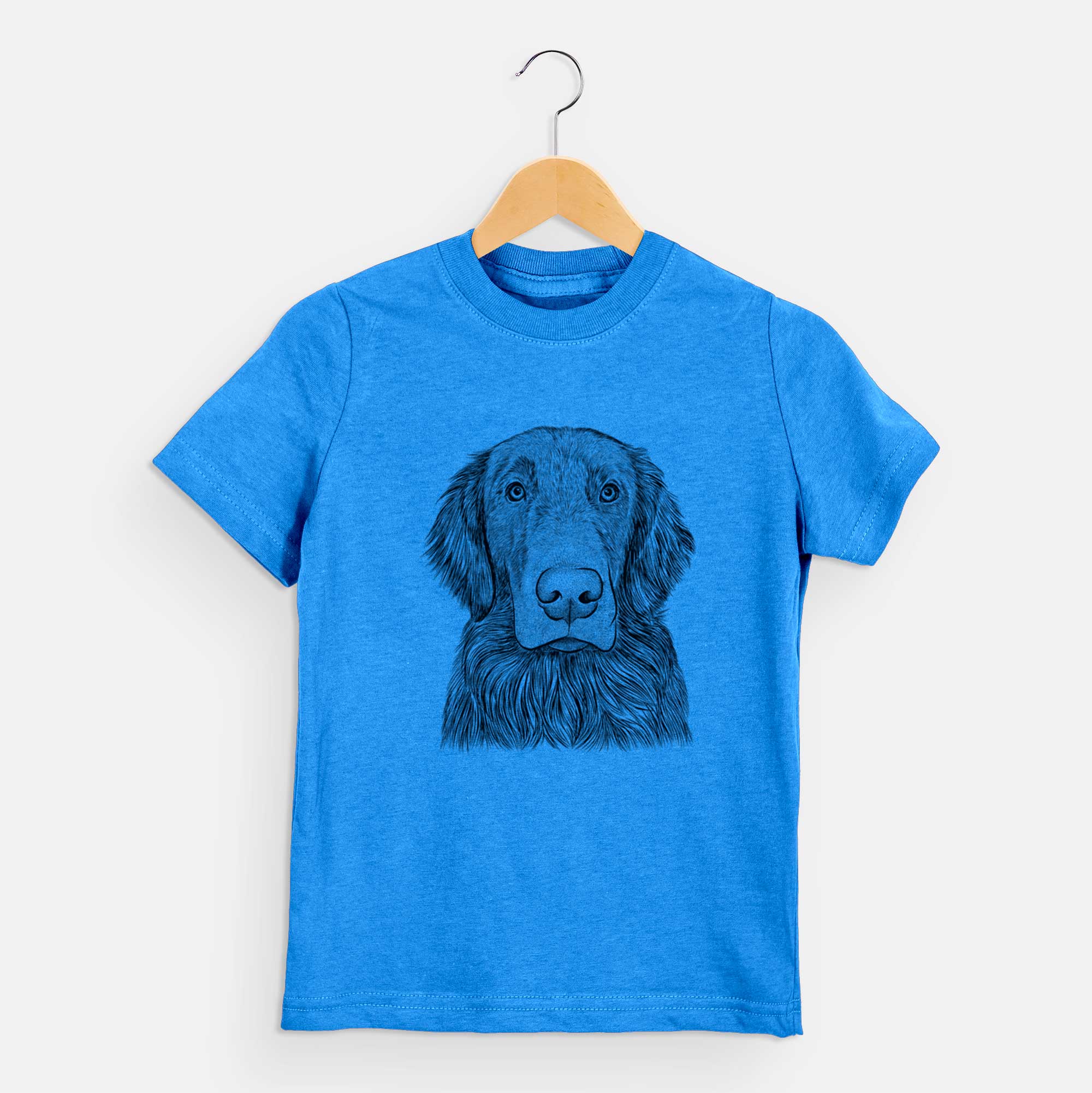 Bare Pippin the Flat Coated Retriever - Kids/Youth/Toddler Shirt