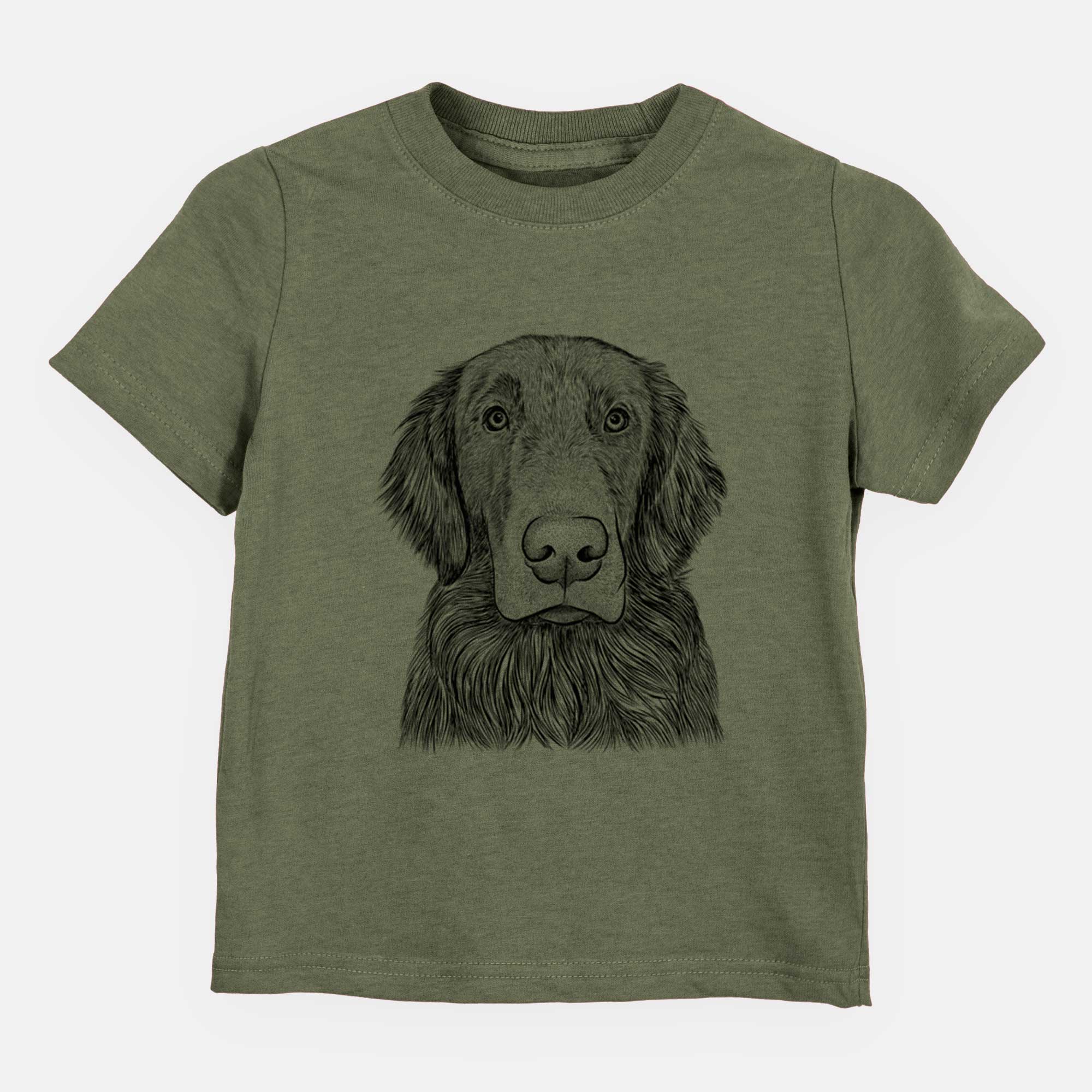 Bare Pippin the Flat Coated Retriever - Kids/Youth/Toddler Shirt