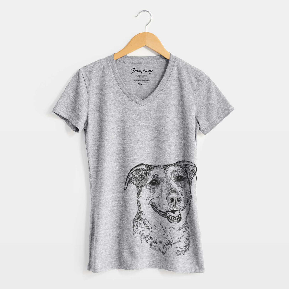 Bare Pippin the Shepherd Mix - Women's V-neck Shirt
