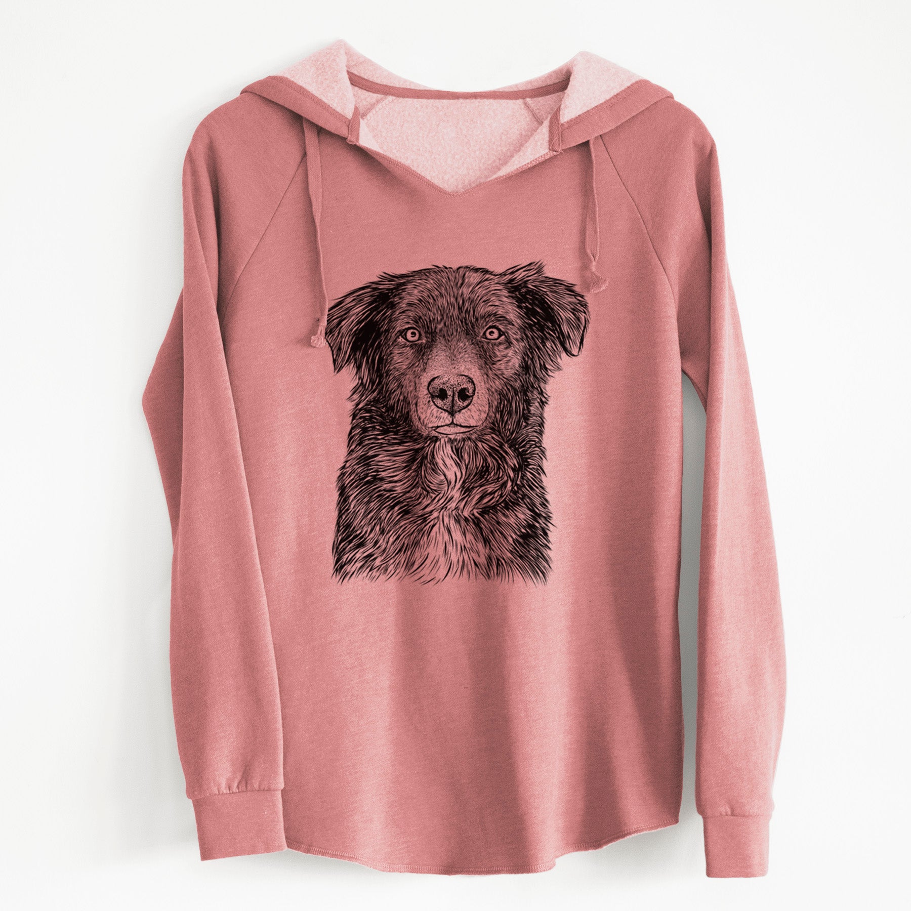 Bare Pixel the Australian Shepherd - Cali Wave Hooded Sweatshirt