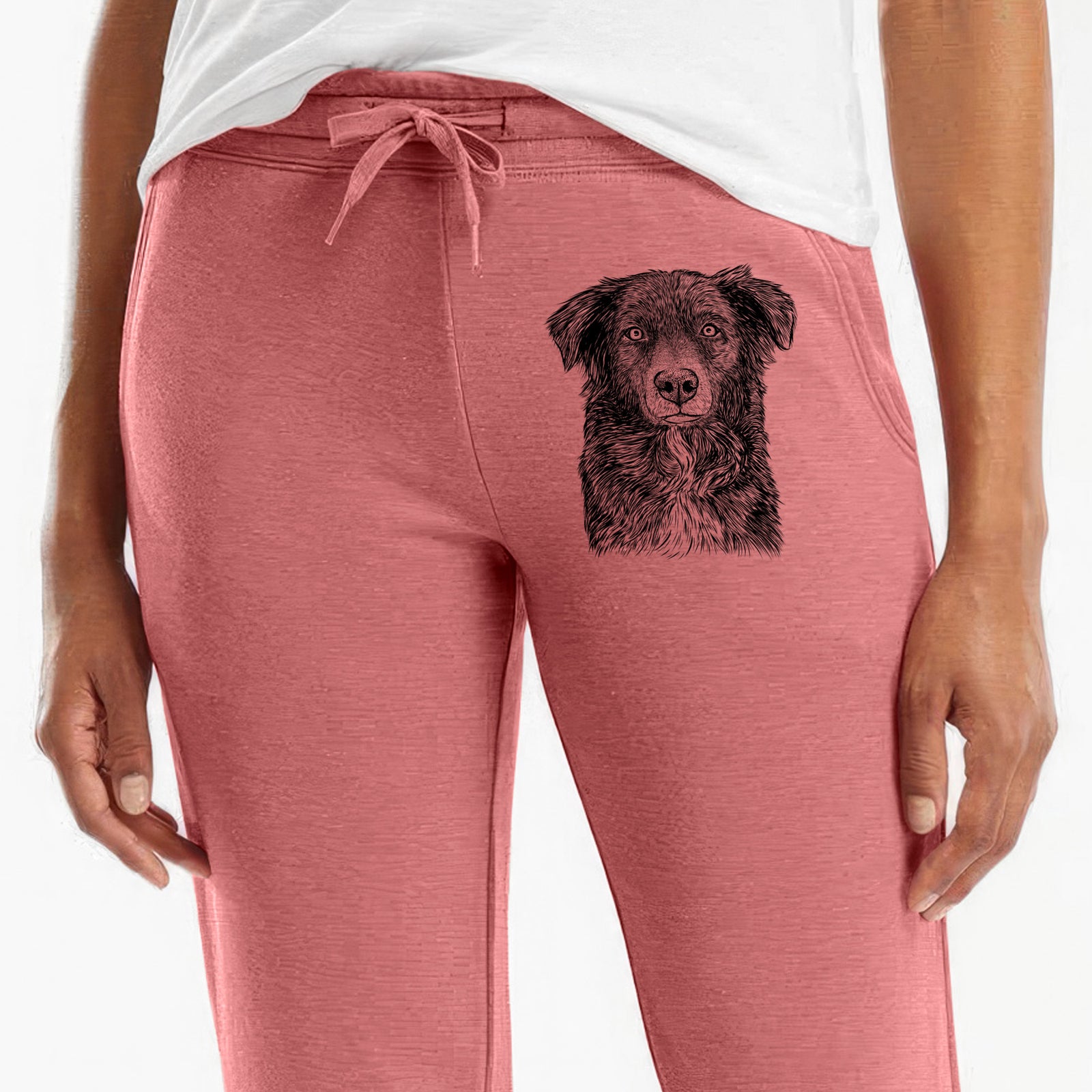 Pixel the Australian Shepherd - Women's Cali Wave Joggers