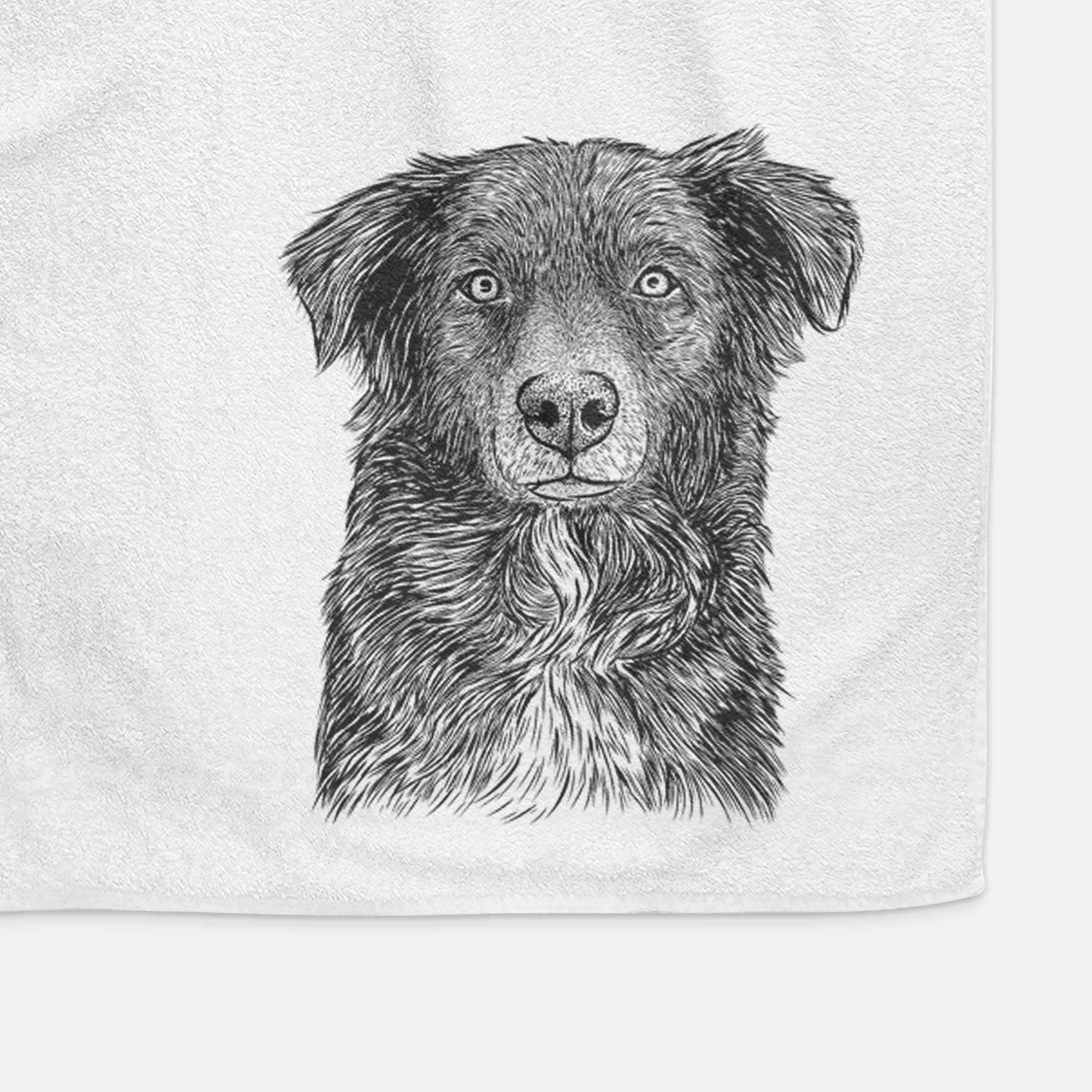 Pixel the Australian Shepherd Decorative Hand Towel