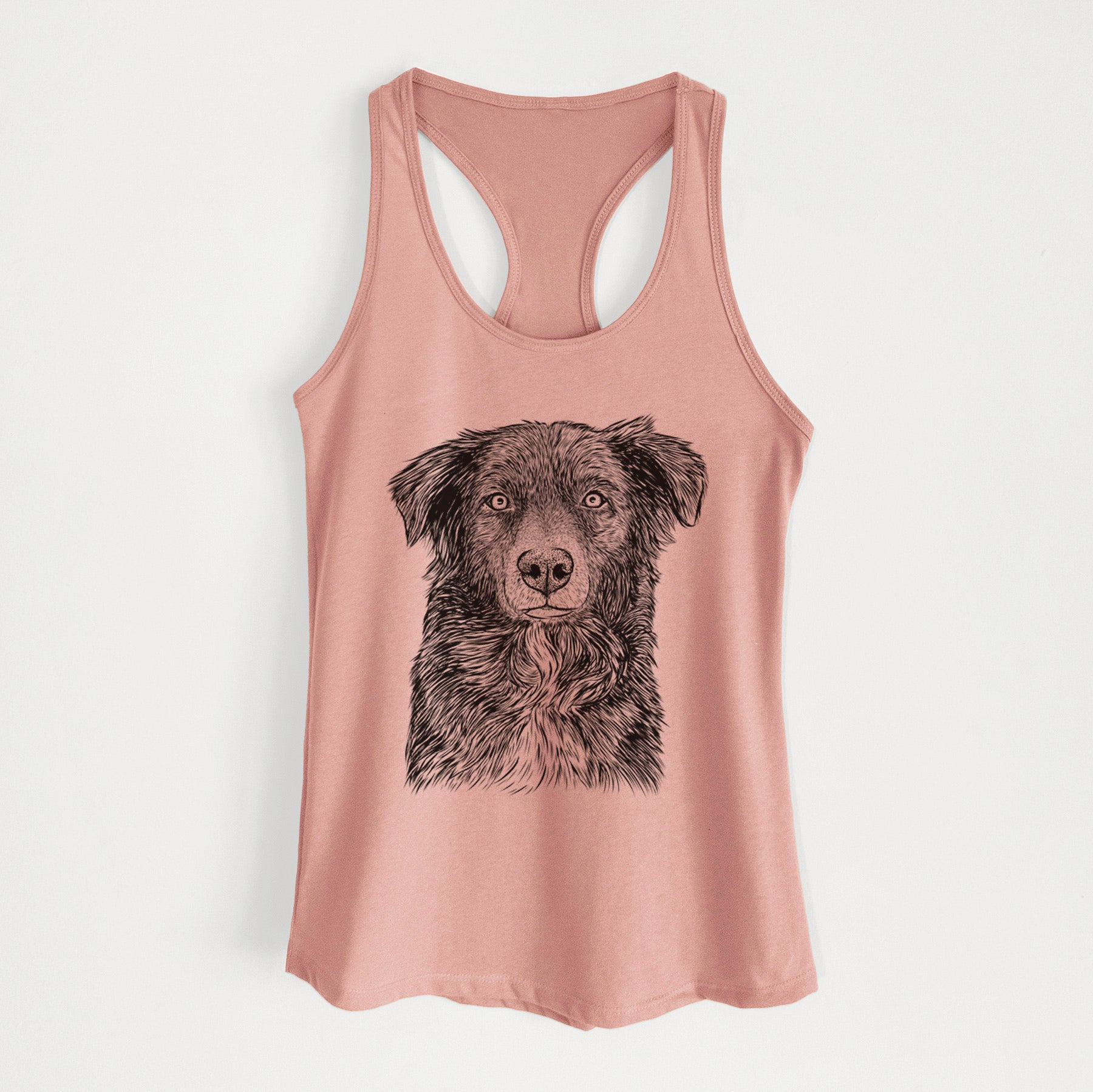 Pixel the Australian Shepherd - Women's Racerback Tanktop