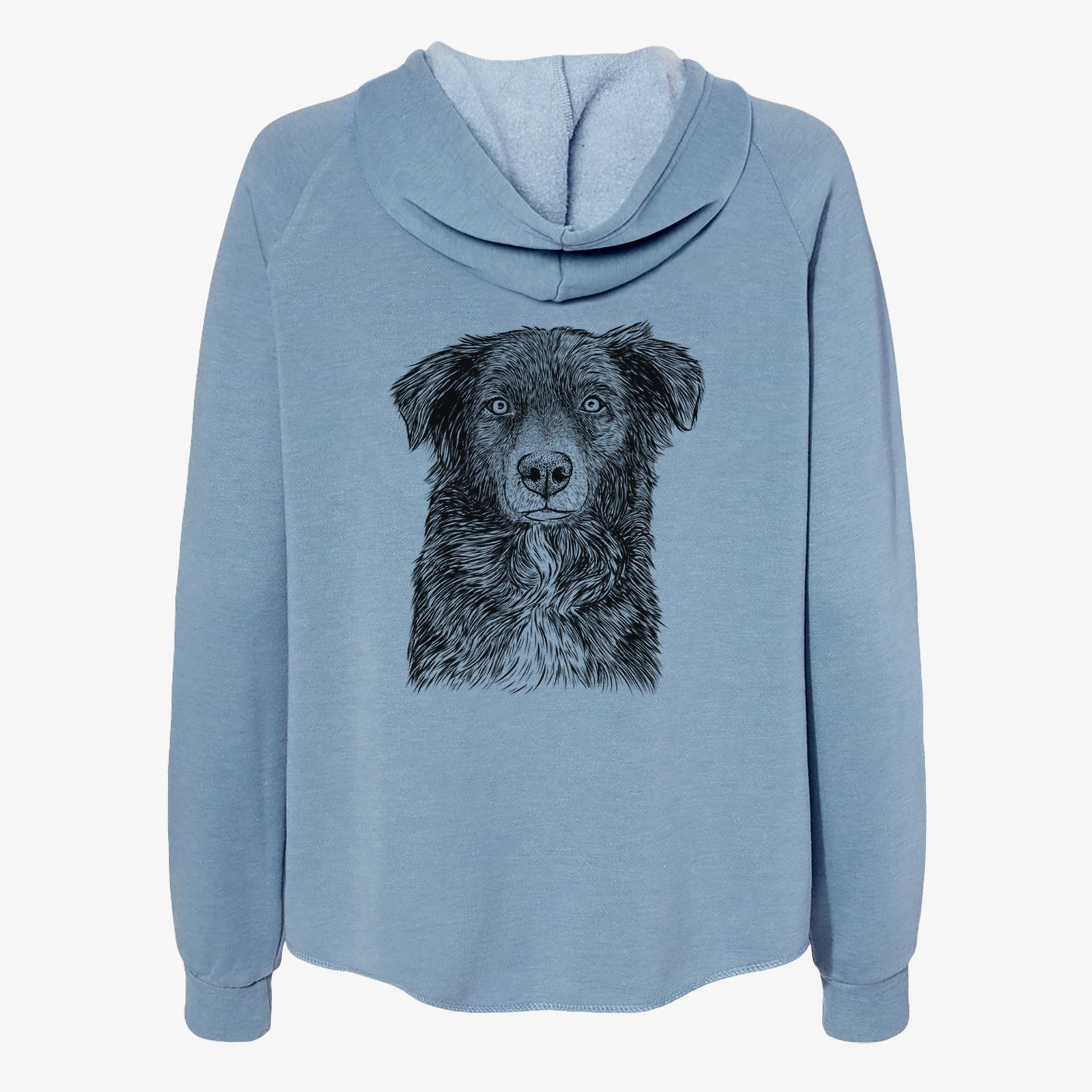 Pixel the Australian Shepherd - Women's Cali Wave Zip-Up Sweatshirt