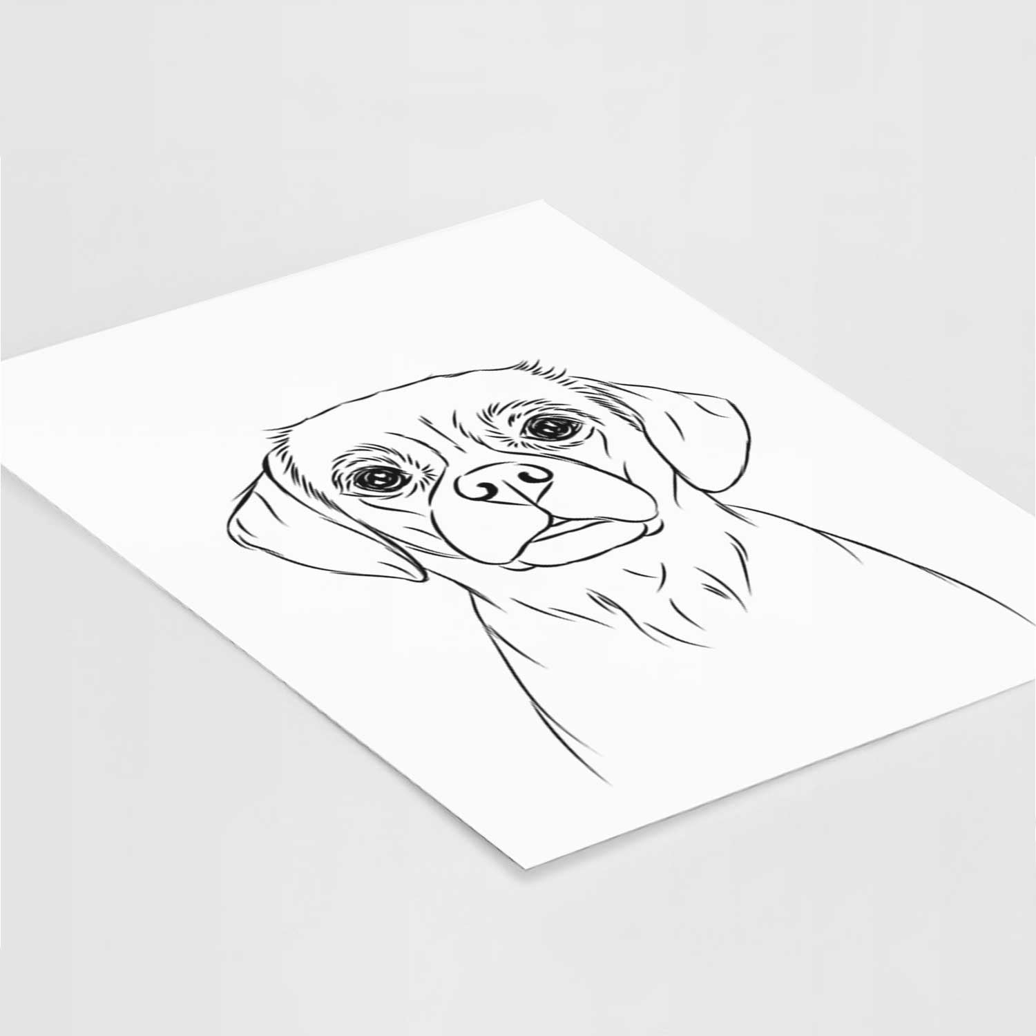 Popcorn the Puggle Art Print