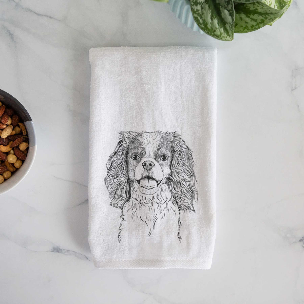 Poppy the Cavalier King Charles Spaniel Decorative Hand Towel
