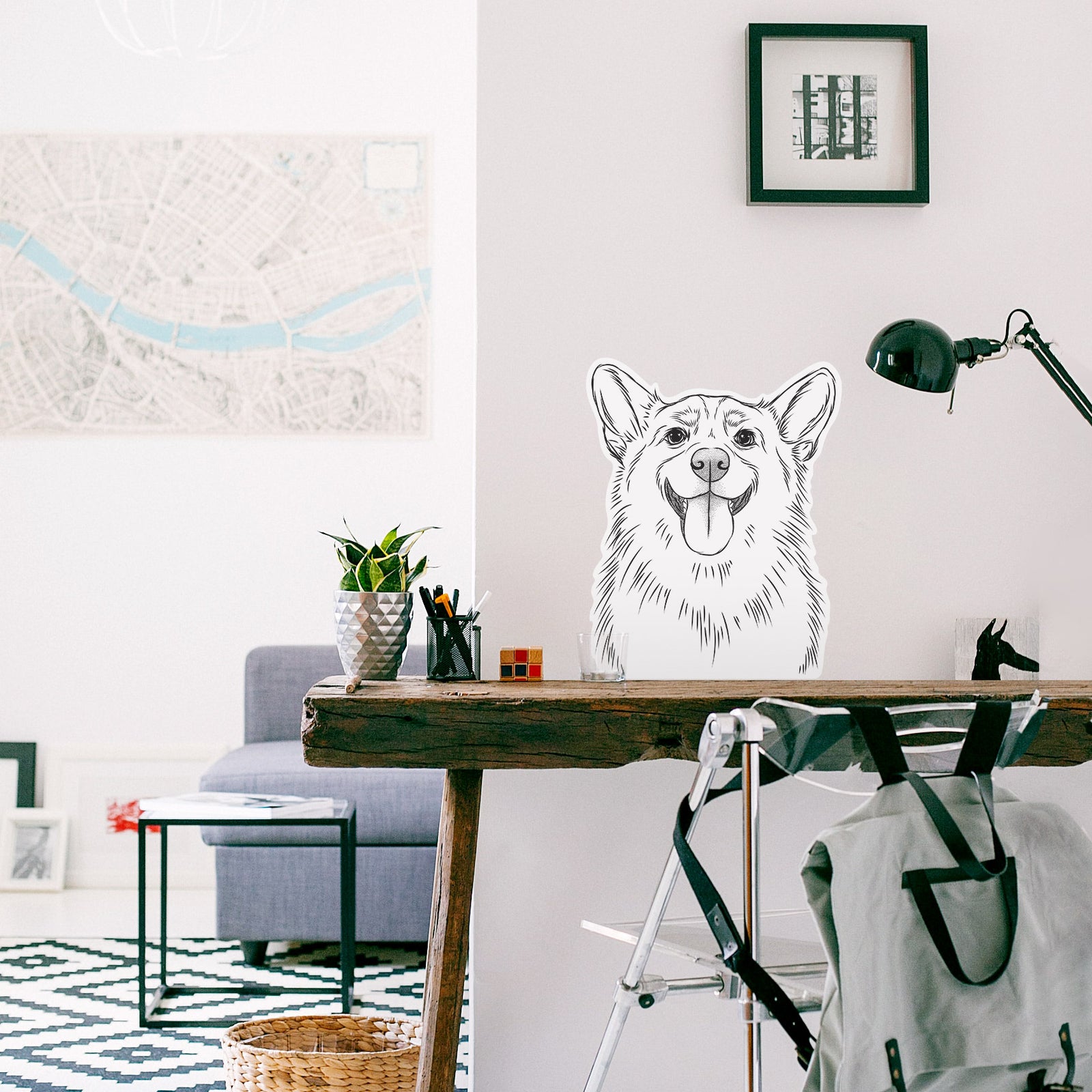 Porter the Corgi - Wall Decal