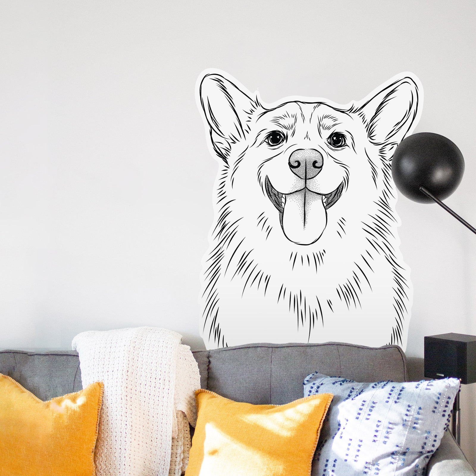 Porter the Corgi - Wall Decal