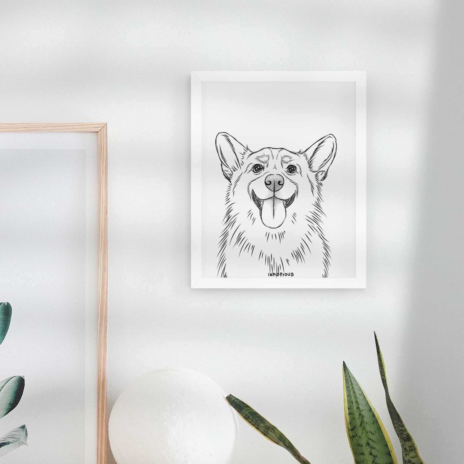 Porter the Pembroke Welsh Corgi Art Print