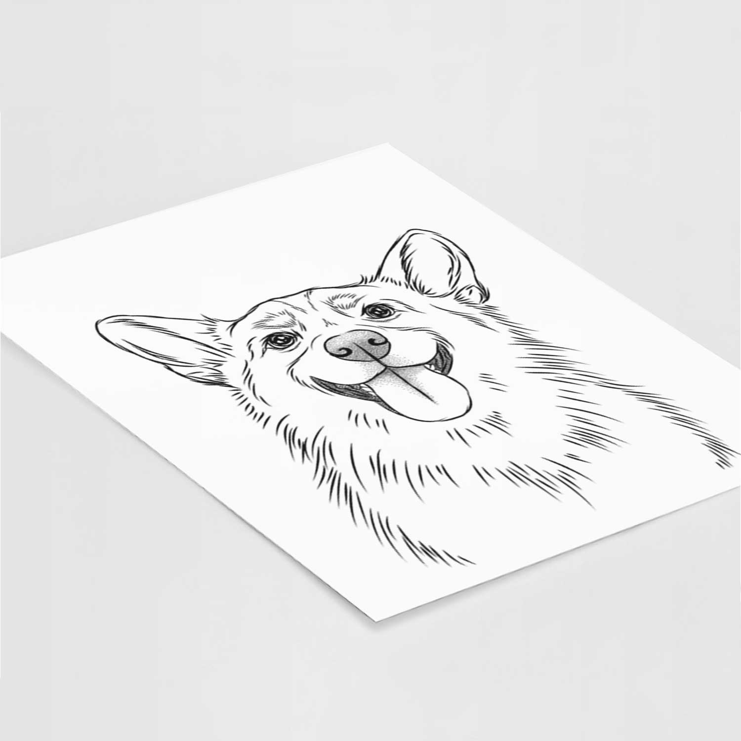 Porter the Pembroke Welsh Corgi Art Print