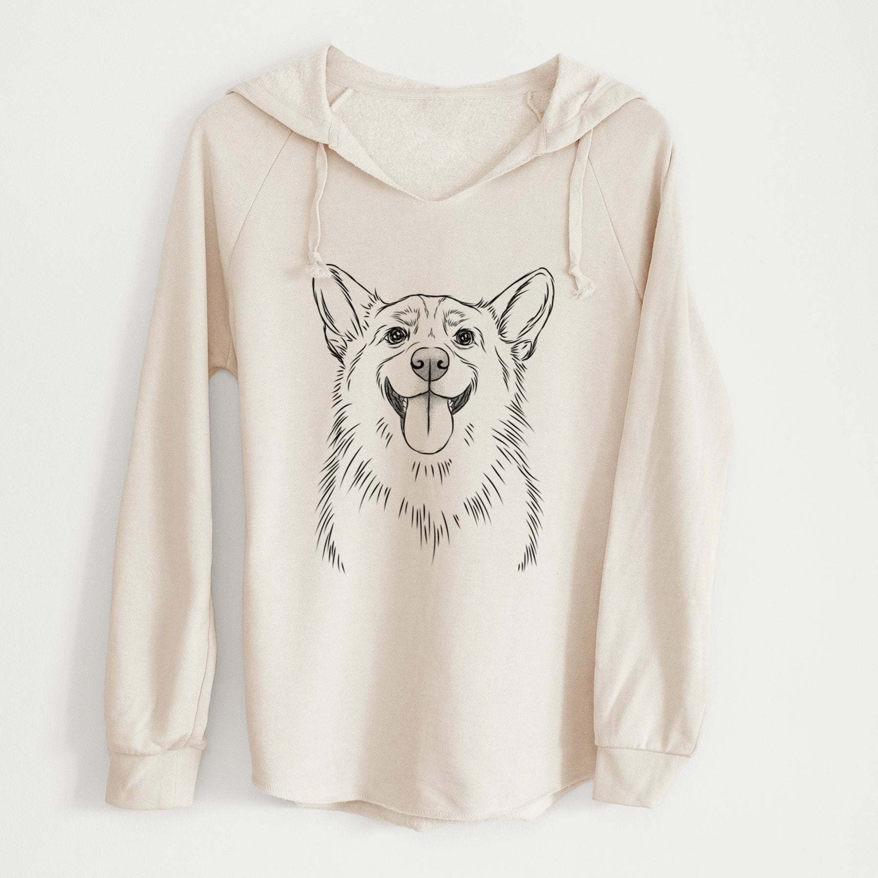 Bare Porter the Pembroke Welsh Corgi - Cali Wave Hooded Sweatshirt