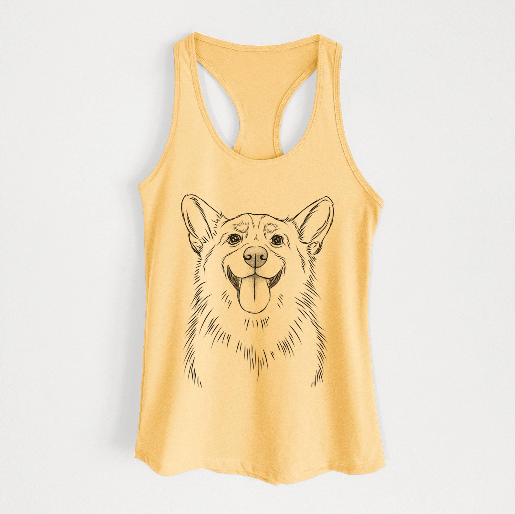 Porter the Pembroke Welsh Corgi - Women's Racerback Tanktop