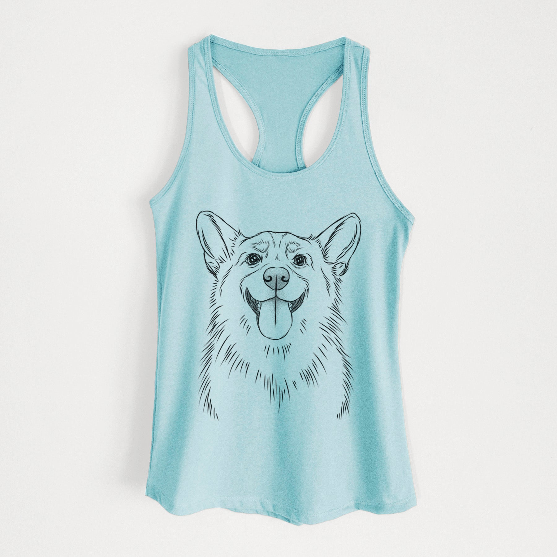 Porter the Pembroke Welsh Corgi - Women's Racerback Tanktop