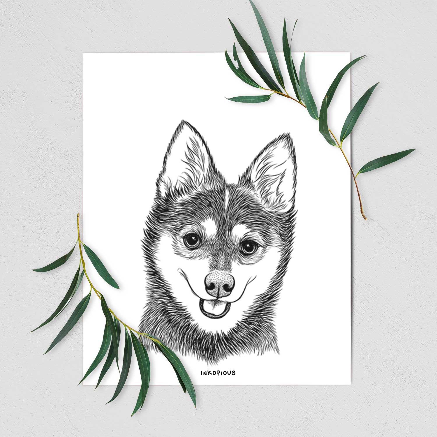 Posey the Alaskan Klee Kai Art Print