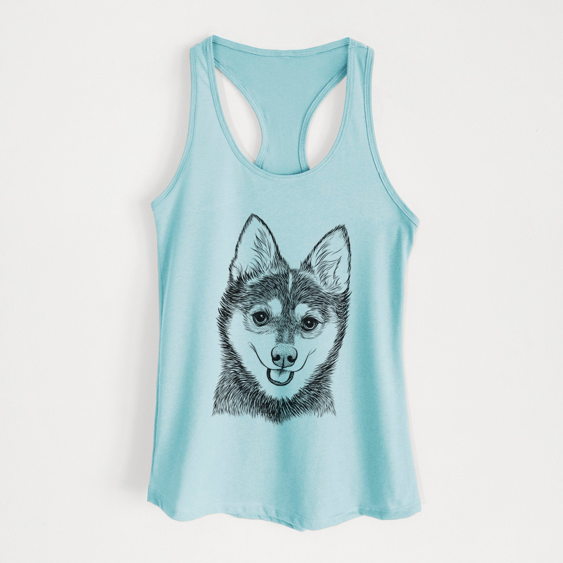 Posey the Alaskan Klee Kai - Women's Racerback Tanktop